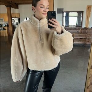 Frame Denim Tan Teddy Jacket